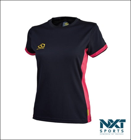 LADIES TRAINING T-SHIRT (NAVY/PINK)