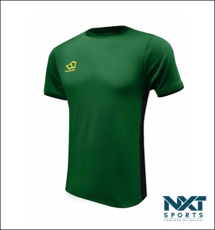 MENS TRAINING T-SHIRT (BOTTLE GREEN/BLACK)