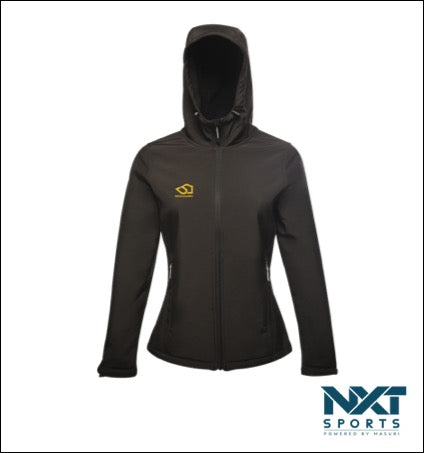 LADIES SOFTSHELL JACKET (BLACK)