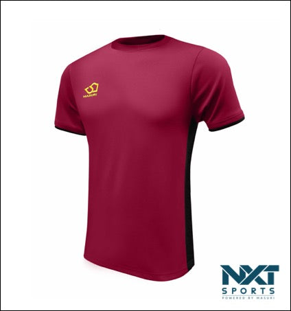 MENS TRAINING T-SHIRT (MAROON/BLACK)